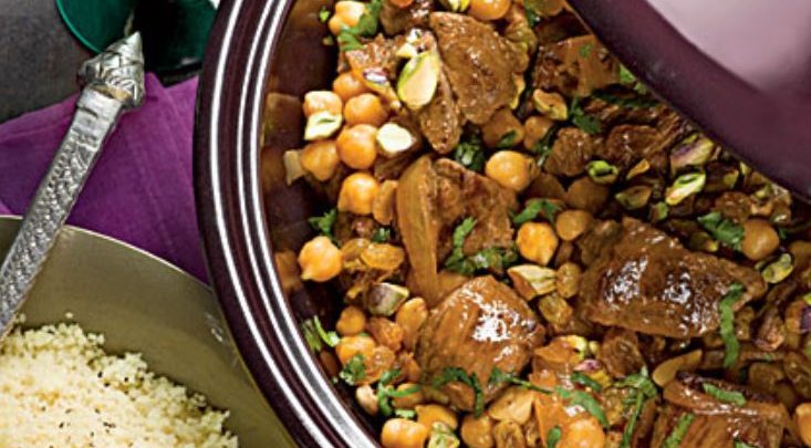 Lamb and Chickpea Tagine with Raisins