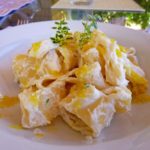 Pasta with ricotta and lemon zest cover by Roberta Cattani