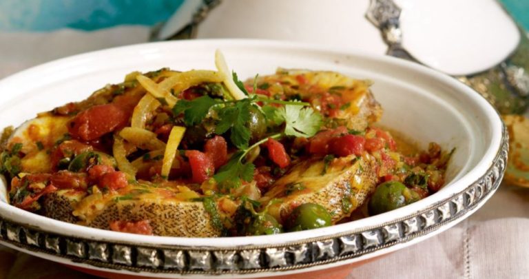 moroccan fish tagine with potatoes