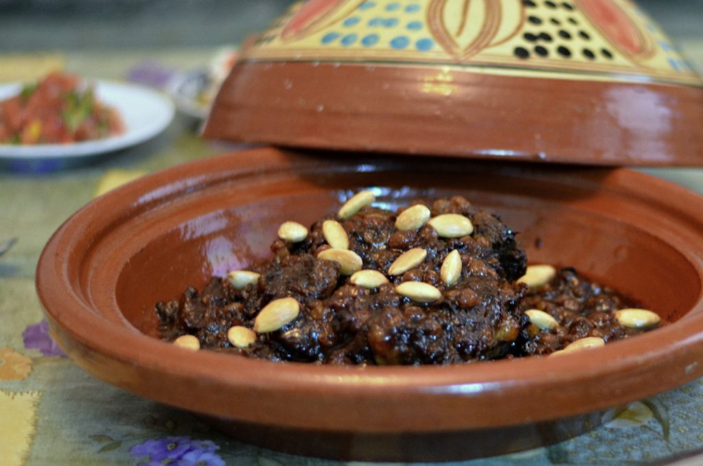 Moroccan Mrouzia Lamb Tagine with Raisins