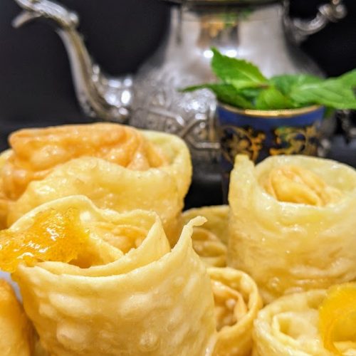 Moroccan Sweet Fried Pastry Fijuela Fazuelos