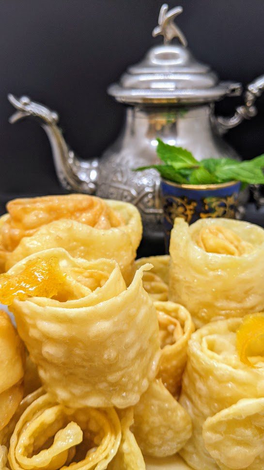 Moroccan Sweet Fried Pastry Fijuela Fazuelos