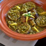 Lamb and Artichoke Tagine with Green Peas