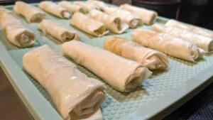 Crispy Cheese Cigars for oven