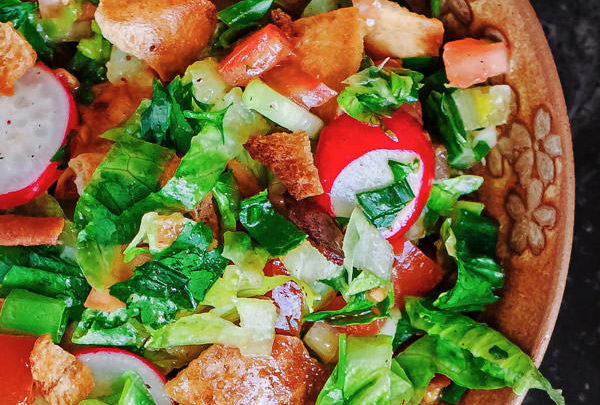 Fattoush-Salad-Recipe- photo by Suzy Karadsheh