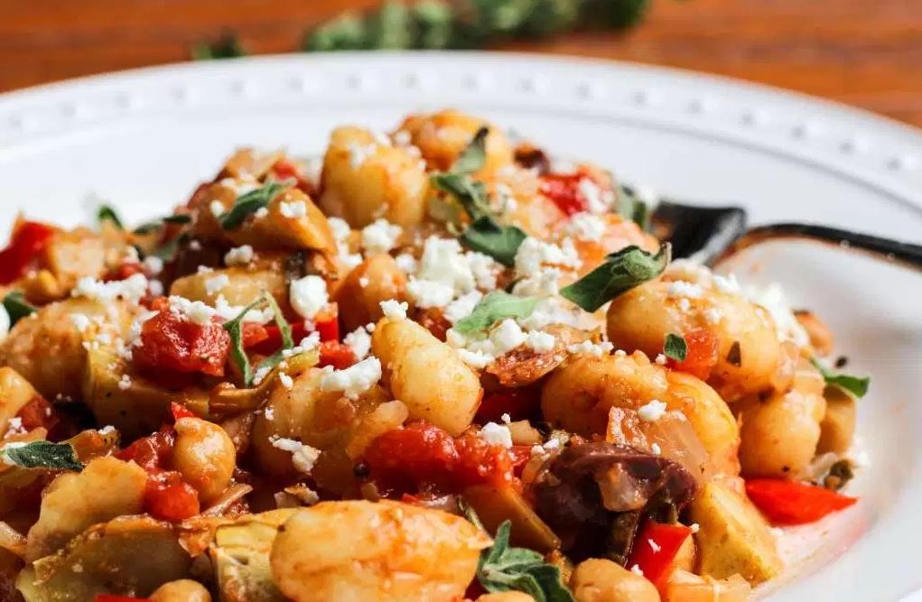 artichoke and tomato gnocchi photo source allyscooking