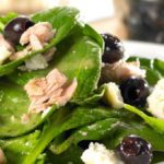 spinach tuna feta salad photo source thrifty foods