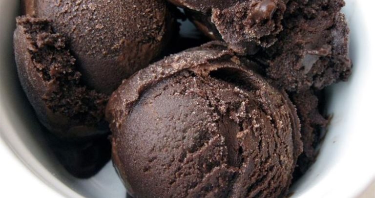 dark chocolate sorbet
