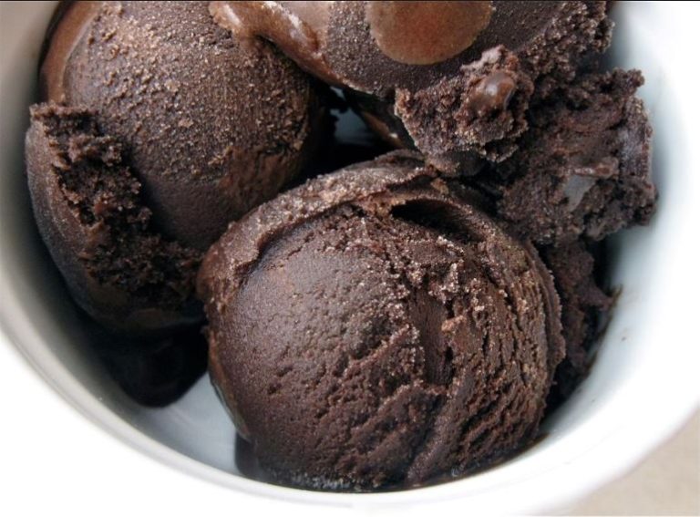 dark chocolate sorbet