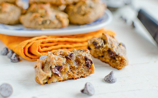 Chickpea Peanut Butter Chocolate Chip Cookies