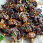 balsamic marinated mushroom kabobs