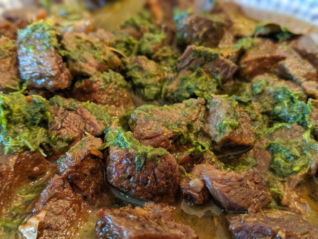 Cilantro Beef Cubes