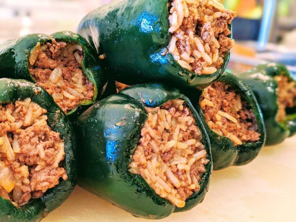 stuffed poblano pepper