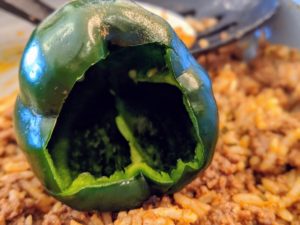 stuffed poblano pepper