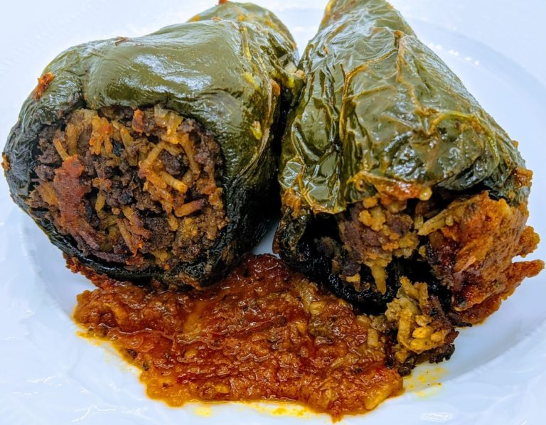 stuffed poblano pepper