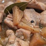 Philippine pineapple chicken adobo