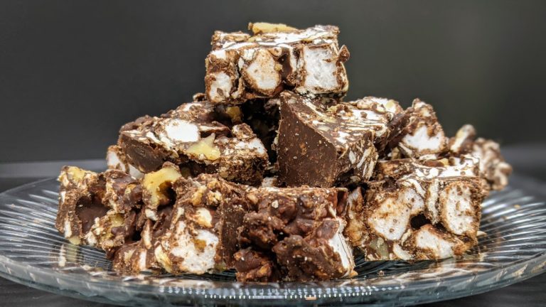 Chocolate Rocky Road Matzah Clusters