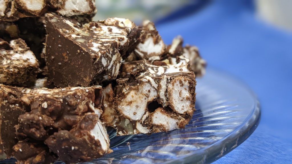 Kosher Cowboy Chocolate Rocky Road Matzah Clusters
