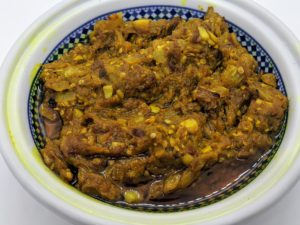 Ethiopian eggplant dip