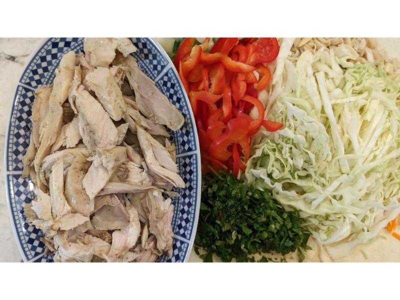 Fusion Feast: Sephardic-Inspired Asian Ginger Chicken Crunch Salad Recipe