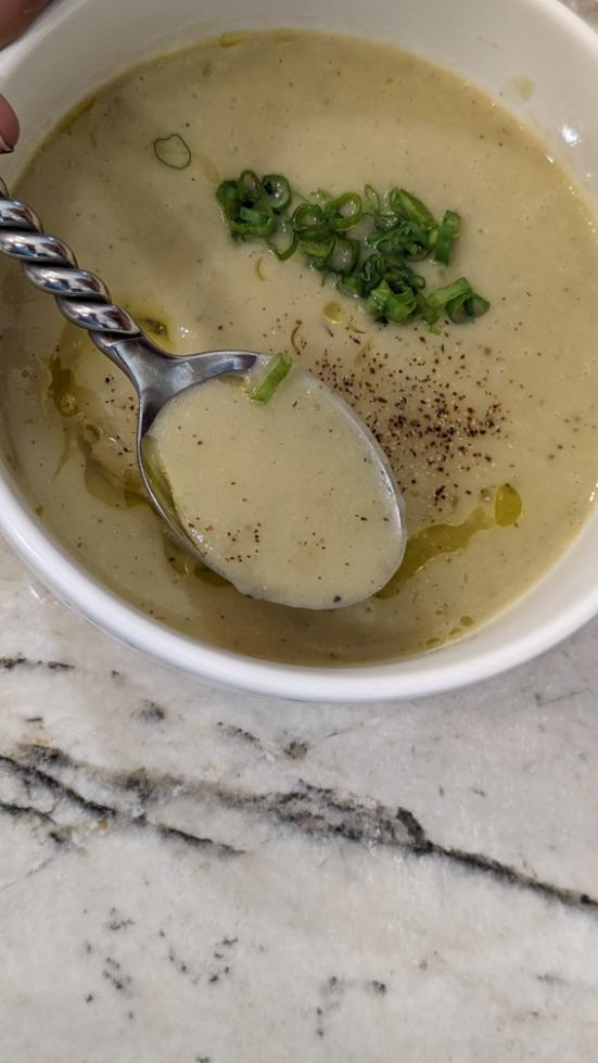 Dairy-Free Creamy Potato Leek Soup recipe