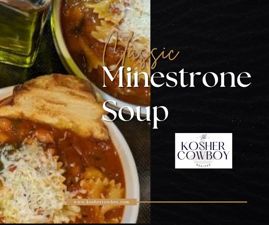 Classic Minestrone Soup by Kosher Cowboy