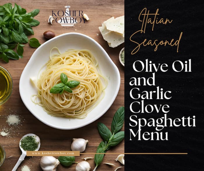 Italian Seasoned Olive Oil and Garlic Clove Spaghetti