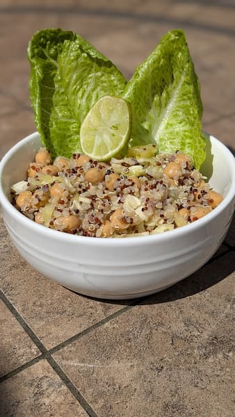 Chickpea Cabbage Quinoa Salad