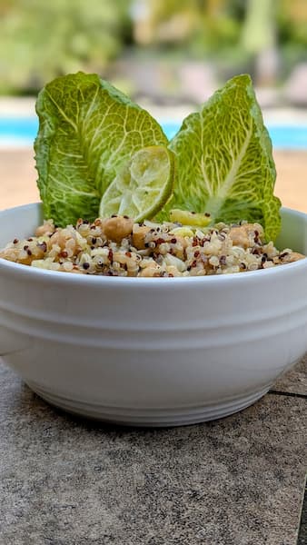 Chickpea Cabbage Quinoa Salad