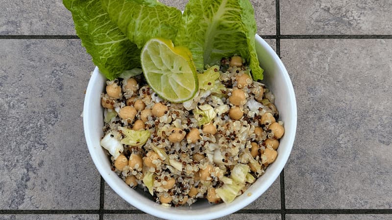 Chickpea Cabbage Quinoa Salad