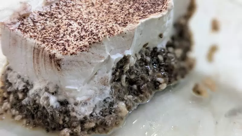 Keto Coconut Tiramisu Chia Dessert