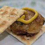 Baltimore coddies fish cakes served